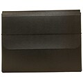 JAM Paper® Strong Thick Portfolio Carrying Case with Elastic Band Closure - 10 x 1 1/4 x 13 1/4 - Black - Sold Individually