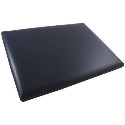 JAM Paper® Italian Leather Portfolio With Snap Closure, 10 1/2 x 13 x 3/4, Navy Blue, Sold Individually (2233320840)