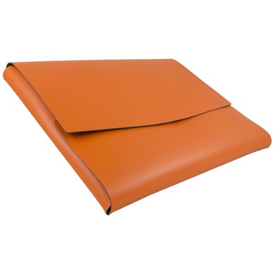 JAM Paper Leather Portfolio Case with Snap Closure, Orange, 12/Carton (2233320841B)