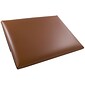 JAM Paper® Italian Leather Portfolios With Snap Closure, 10 1/2 x 13 x 3/4, Brown, 12/Pack (2233320843B)