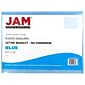 JAM Paper® Plastic Envelopes with Hook & Loop Closure, Letter Booklet, 9.75" x 13", Blue Poly, 12/Pack (218V0BU)