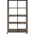 Altra™ Mason Ridge 8-Shelf 58.66 Mobile Bookcase/Room Divider w/ Metal Frame,Sonoma Oak(9630196PCOM