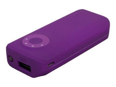 Urban Factory 4400 mAh Pocket-Sized Emergency Battery; Purple