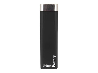 Urban Factory 2600 mAh Powerbank/Lipstick Battery; Black