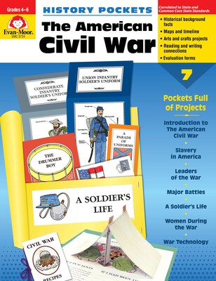 Evan-Moor Educational Publishers History Pockets: The American Civil War Grades 4-6+ Ed.1 (3724)