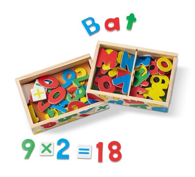 Melissa & Doug Magnetic Letters & Numbers Bundle, 8 x 5.5 x 4, (2071)