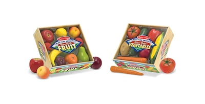 Melissa & Doug Combo Fruit & Veggies Set, 10 x 9.2 x 7, (2646)