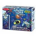 Melissa & Doug Flr 100-Piece Action Underwater Floor Puzzle, 12 x 9.5 x 3 (2860)