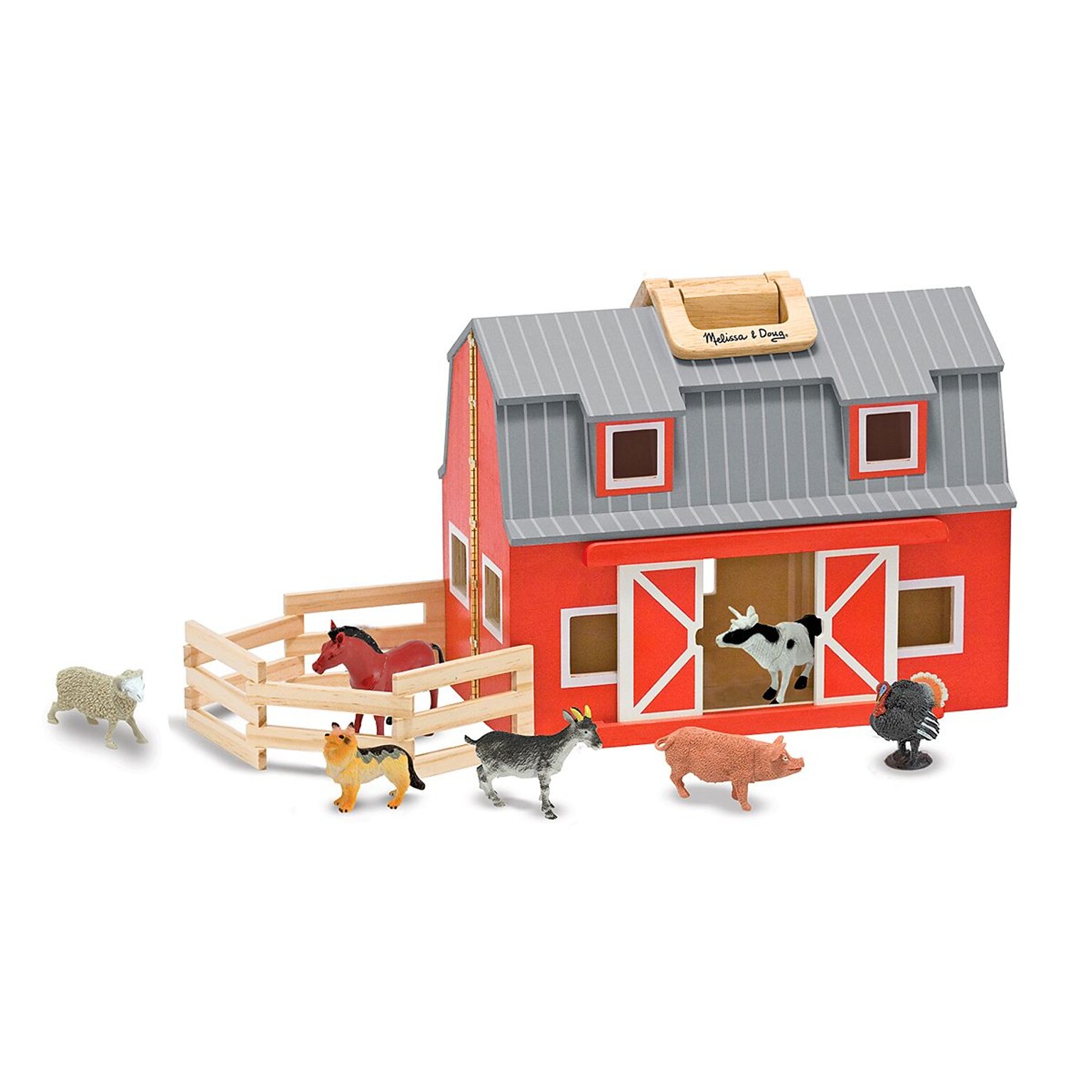 Melissa & Doug Fold & Go Barn 13.5 x 10.65 x 7.9 (3700)