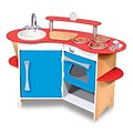 Melissa & Doug Cooks Corner Wooden Kitchen, 40.65 x 19.65 x 5.75 (3950)