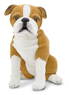 Melissa & Doug English Bulldog - Plush, 19 x 18.9 x 10.25, (4865)