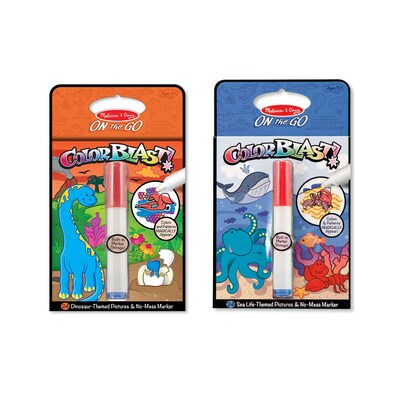 Melissa & Doug M&D ColorBlast! Bundle - Sea Life & Dinosaurs, 10 x 6 x 1, (8258)