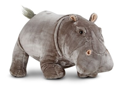 Hippopotamus - Plush,25.2 x 17.2 x 14.6,(8837)