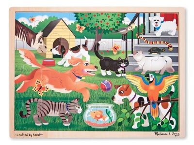 Melissa & Doug Pets Jigsaw 24pc, 15.7 x 11.7 x 0.45, (9059)