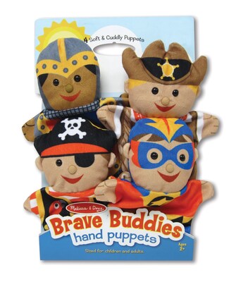 Melissa & Doug Bold Buddies Hand Puppets, 14.25 x 9.5 x 1.75, (9087)
