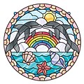 Melissa & Doug Stained Glass - Dolphins, 16 x 12.9 x 0.7, (9291)