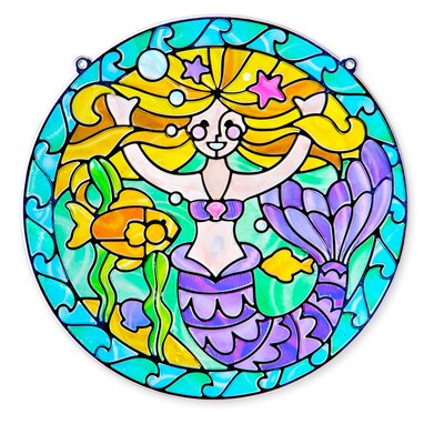 Stained Glass Mermaid 16 X12 9 X0 7 Buy Online In Grenada At Desertcart