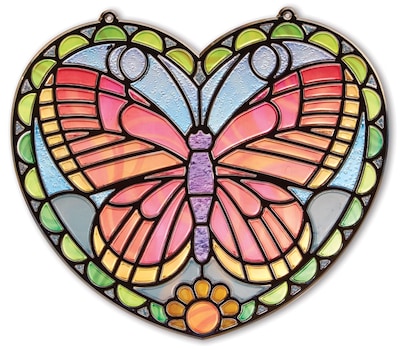 Melissa & Doug Stained Glass - Butterfly, 11.25 x 10.9 x 0.7, (9295)
