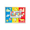 Melissa & Doug Wooden Stencil Box, 11.75 x 9.25 x 1.4, (9331)