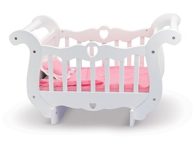 Melissa & Doug Wooden Doll Crib, 23.65 x 15.15 x 8.85, (9385)