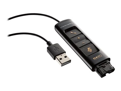 Plantronics DA80 USB Audio Processor for Analog Headsets; Black