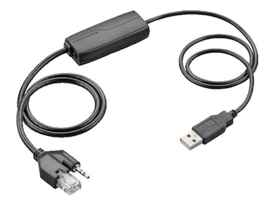 Plantronics EHS APU-72 Electronic Hook Switch Adapter Cable for Cisco Unified IP Phones; Black