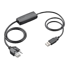 Plantronics EHS APU-72 Electronic Hook Switch Adapter Cable for Cisco Unified IP Phones; Black
