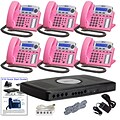 Xblue® X16 Self-Install Digital Telephone System Bundle, 6-Pack, Pink