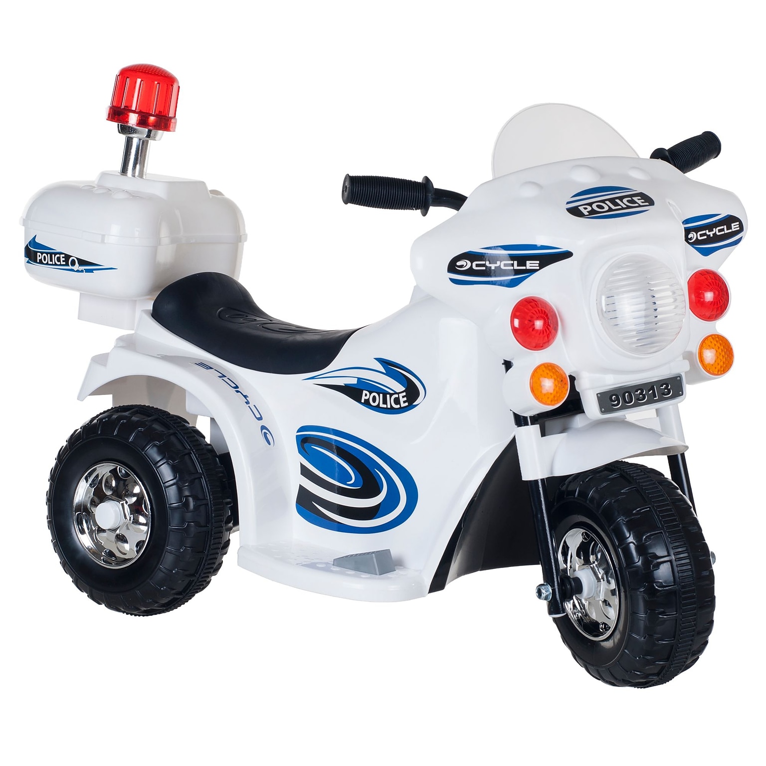 Lil Rider SuperSport Three Wheeled Motorcycle Ride-on - White
