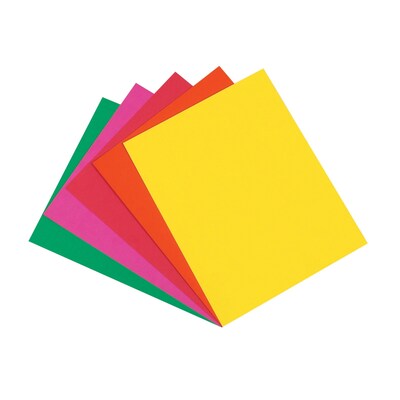 Pacon Array 65 lb. Cardstock Paper, 8.5 x 11, Assorted Colors, 100 Sheets/Pack, 2 Packs/Bundle (PAC101175)