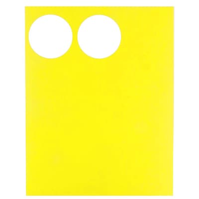 JAM Paper® Round Circle Label Sticker Seals, 2.5 inch diameter, Yellow, 120/pack (147628582)