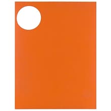 JAM Paper® Round Circle Label Sticker Seals, 2.5 inch diameter, Orange, 120/pack (147628584)
