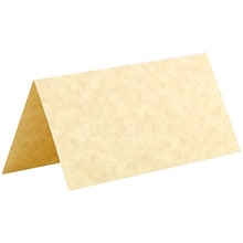 JAM Paper® Printable Place Cards, 1.75 x 3.75, Natural Parchment Placecards, 12/pack (225928563)