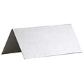 JAM Paper® Printable Place Cards, 1.75 x 3.75, Stardream Metallic Silver Placecards, 12/pack (225928