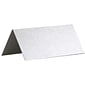 JAM Paper® Printable Place Cards, 1.75 x 3.75, Stardream Metallic Silver Placecards, 12/pack (225928570)