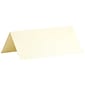 JAM Paper® Printable Place Cards, 3 3/4 x 1 3/4, Stardream Metallic Opal Placecards, 12/Pack (225928572)