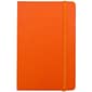 JAM Paper® Hardcover Lined Notebook With Elastic Closure, Travel Size, 4 x 6 Journal, Sunburst Orange, 1/pk (340528848)