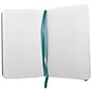 JAM Paper® Hardcover Lined Notebook with Elastic Closure, Large, 5 7/8 x 8 1/2 Journal, Caribbean Blue, 1/pk (340528855)