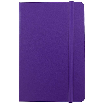  JAM Paper® Hardcover Lined Notebook With Elastic Closure, Travel Size, 4 x 6 Journal, Plum Purple, Sold Individually (340528851) 