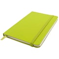 JAM Paper® Hardcover Lined Notebook with Elastic Closure, Large, 5 7/8 x 8 1/2 Journal, Green Apple,