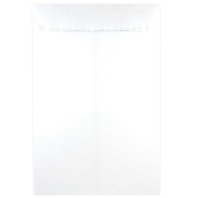 JAM Paper Peel & Seal Open End Open End #13 Catalog Envelope, 10 x 13, White, 500/Pack (356828783)