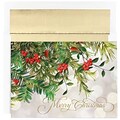 JAM Paper® Christmas Holiday Cards Set, Christmas Boughs, 18/pack (526863500)