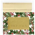 JAM Paper® Christmas Holiday Cards Set, Merry Christmas Greeting, 16/pack (526872100)