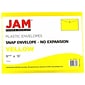 JAM Paper® Plastic Envelopes with Snap Closure, Letter Booklet, 9.75 x 13, Yellow, 12/Pack (218S0YE)