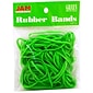JAM Paper Multi-Purpose #33 Rubber Bands, 3.5" x 0.125", Latex Free, Green, 100/Pack (333RBGR)