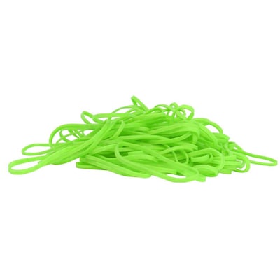 JAM Paper Multi-Purpose #33 Rubber Bands, 3.5 x 0.125, Non-Latex, Green, 100/Pack (333RBGR)