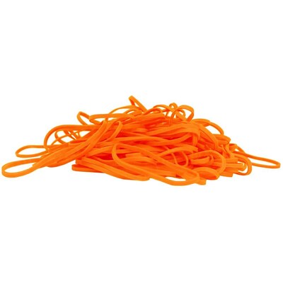 JAM Paper® Rubber Bands, #33 Size, Orange Rubberbands, 100/pack (333RBOR)