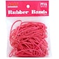 JAM Paper® Rubber Bands, #33 Size, Pink Rubberbands, 100/pack (333RBPI)