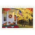 JAM Paper® Blank Thanksgiving Card Set, Patriotic Porch, 25/pack (526B0760WB)