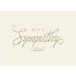 JAM Paper® Blank Sympathy Greeting Cards Set, Gold Sympathy, 25/Pack (526BG472WB)